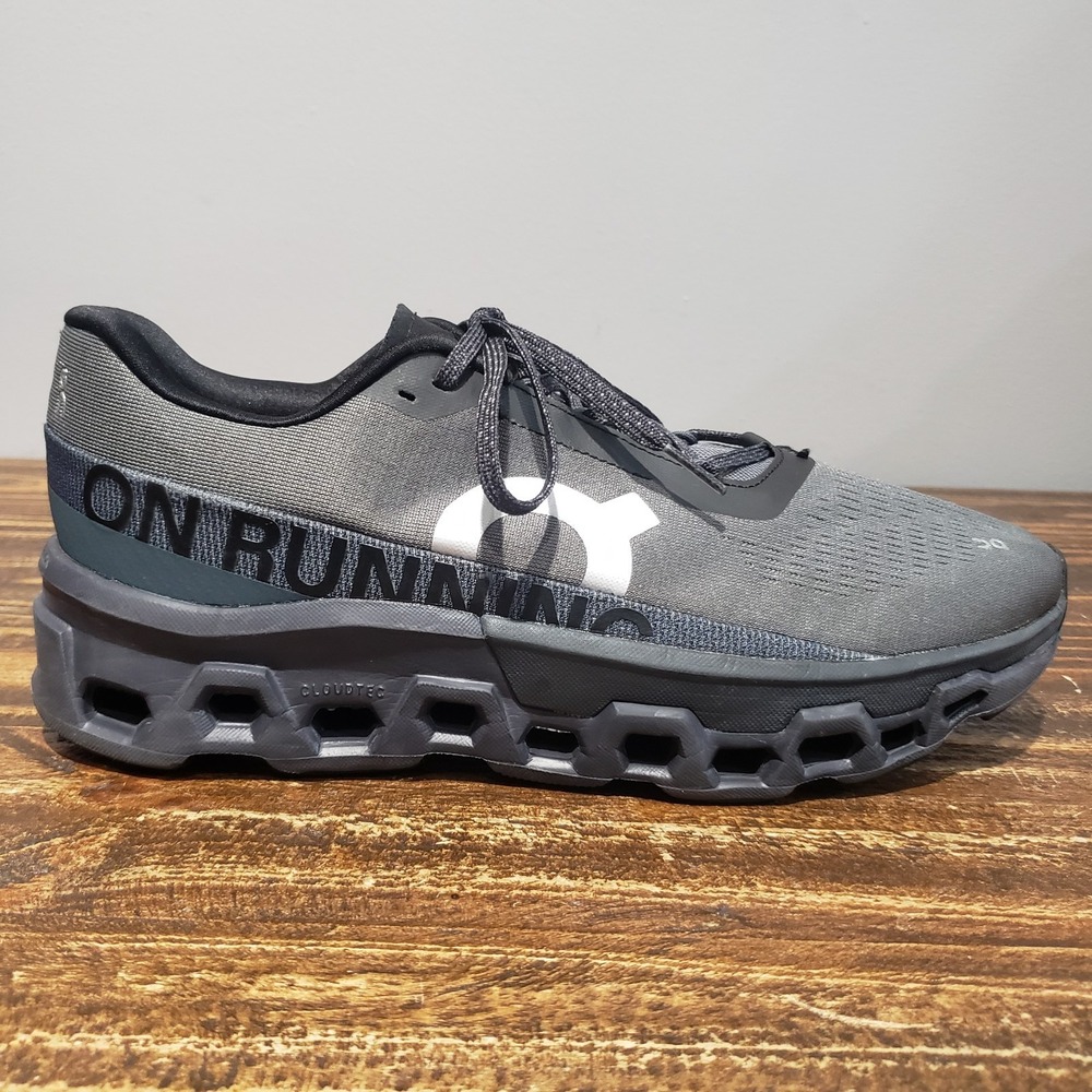 On Cloud Cloudmonster 2 Asphalt Iron Mens Size 10 Running Shoes 3ME10122539